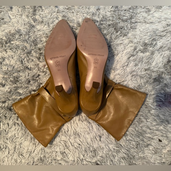 vintage leather heeled boots - Picture 8 of 14